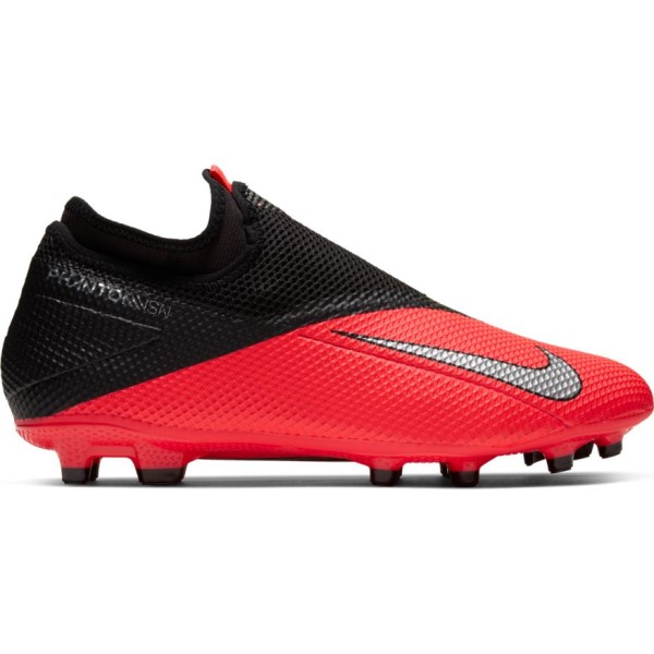 Nike Phantom VSN 2 Academy DF FG/MG - Mens Football Boots - Laser Crimson/Metallic Silver/Black