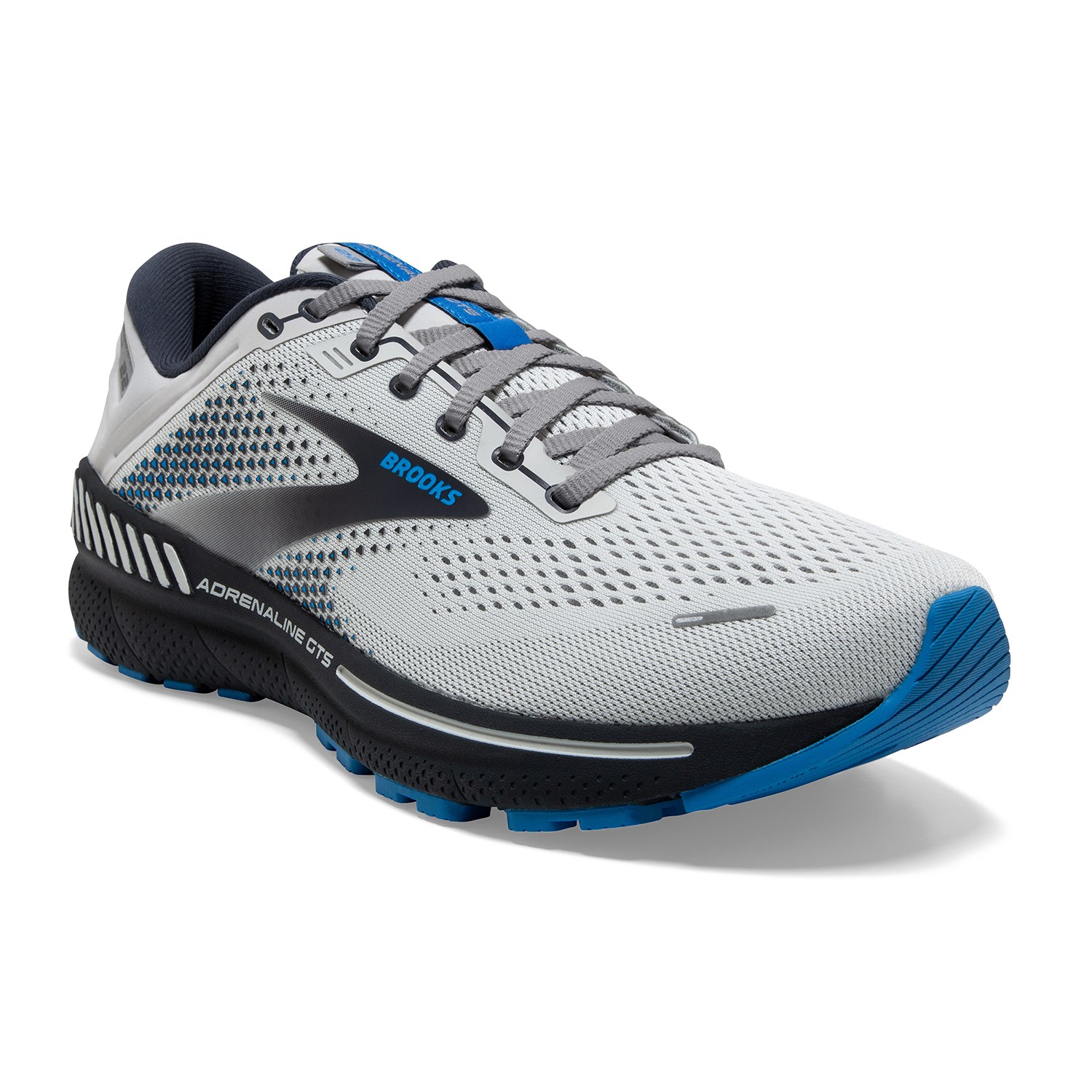 Brooks Adrenaline GTS 22 - Mens Running Shoes - Oyster/India Ink/Blue ...
