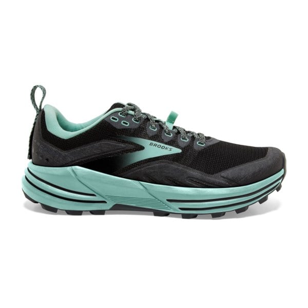 Brooks Cascadia 16 - Womens Trail Running Shoes - Black/Ebony/Yucca