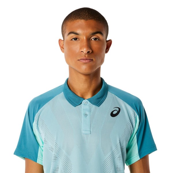 Asics Match Actibreeze Mens Tennis Polo Shirt - Misty Pine