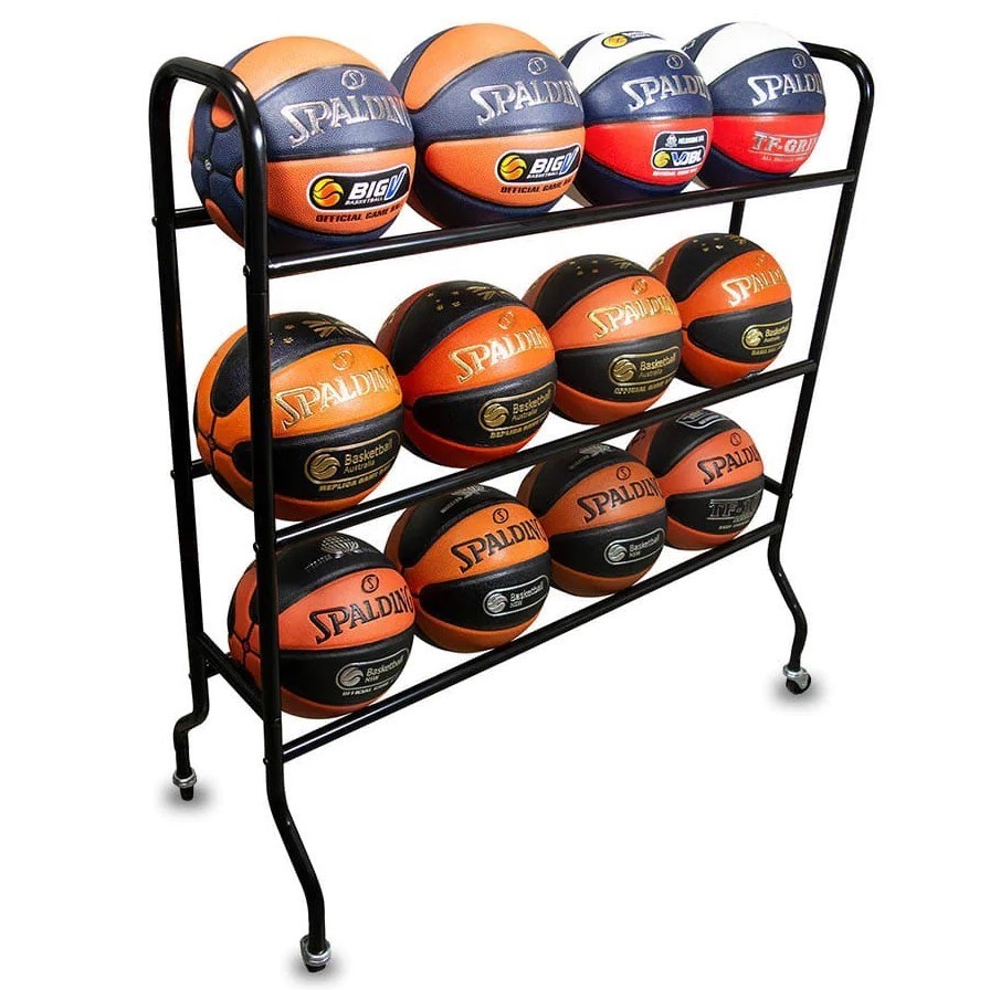 Spalding Basketball Sporting Ball Cart - Black | Sportitude