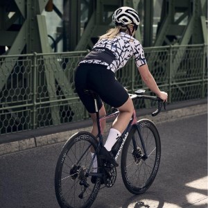 Void Abstract Womens Cycling Jersey - White