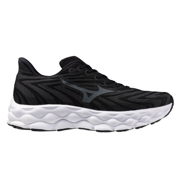 Mizuno Wave Sky 8 - Mens Running Shoes - Black/Metallic Gray/White