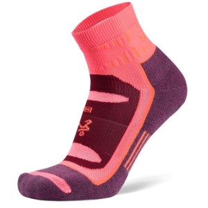 Balega Blister Resist Quarter Running Socks - Pink/Purple