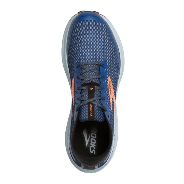 Brooks Divide 4 - Mens Trail Running Shoes - Blue/Navy/Fireracker