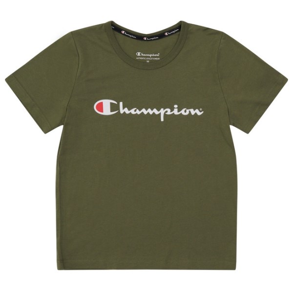 Champion Script Kids T-Shirt - Moss Fuzz