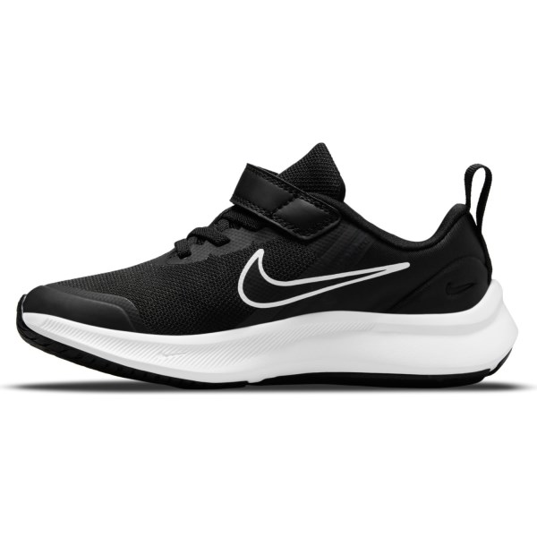 Nike Star Runner 3 PSV - Kids Running Shoes - Black/Dark Smoke Grey